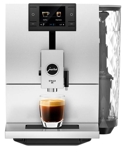 Jura Ena 8 Super Automatic Espresso Machine - Nordic White |K15| - Last One 