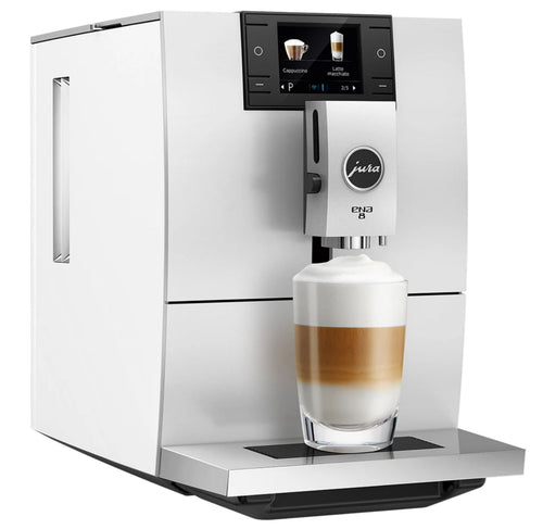 Jura Ena 8 Super Automatic Espresso Machine - Nordic White |K15| - Last One 