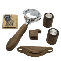 Brewspire Wood Accent Kit for La Marzocco Linea Micra - Walnut
