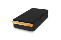 eurista Knock Drawer L - Black with Olive Handle