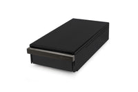eurista Knock Drawer L - Black with Smoked Oak Handle