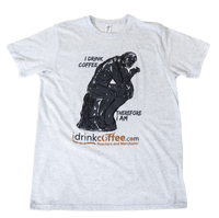 iDrinkCoffee.com T-Shirt - Grey - 2XL