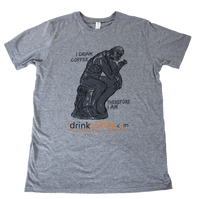 iDrinkCoffee.com T-Shirt - Ash - M