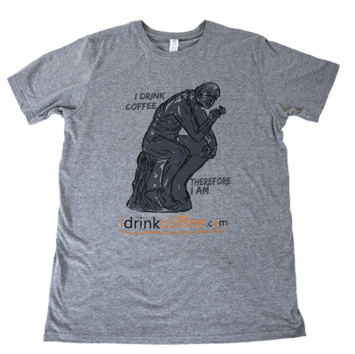 iDrinkCoffee.com T-Shirt - Ash - S