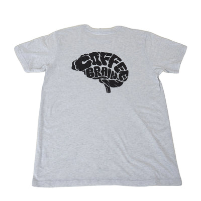 iDrinkCoffee.com 'Coffee Brain' T-Shirt - Grey - M