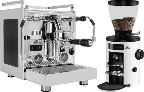 Profitec Pro 600 Espresso Machine w/ Quick Steam + Mahlkonig X54 Allround Grinder - White 