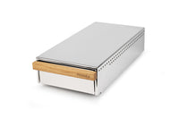 eurista Knock Drawer L - Natural Stainless with Oak Handle