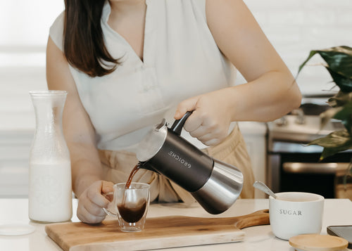 Grosche Milano Stovetop Espresso Maker - Steel Stainless Steel/10 cup/16.9 oz 