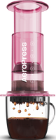 AeroPress Coffee Maker - Clear Pink