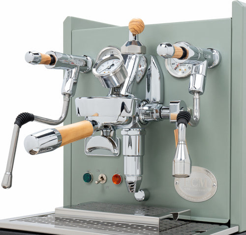 ECM Synchronika Espresso Machine - Dual Boiler w/ PID - Concrete Grey w/ Flow Control 