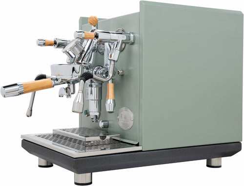 ECM Synchronika Espresso Machine - Dual Boiler w/ PID - Cement Grey w/ Flow Control 