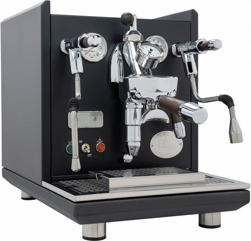 ECM Synchronika Espresso Machine - Dual Boiler w/ PID - Black w/ Flow Control 