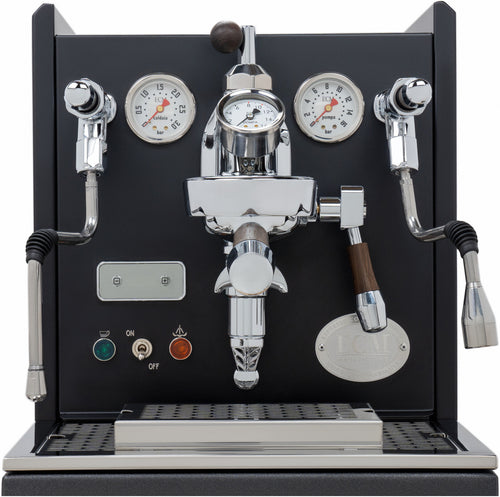 ECM Synchronika Espresso Machine - Dual Boiler w/ PID - Black w/ Flow Control 