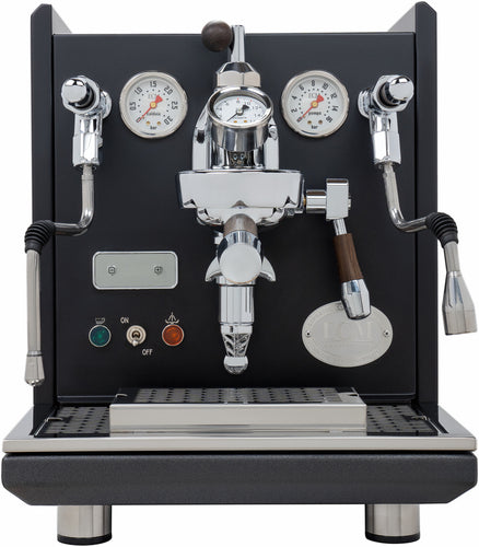 ECM Synchronika Espresso Machine - Dual Boiler w/ PID - Black w/ Flow Control 