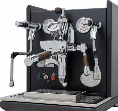 ECM Synchronika Espresso Machine - Dual Boiler w/ PID - Black w/ Flow Control 