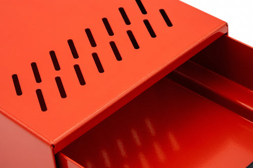 The Coffee Knock Drawer Company - Grounds Cub Pro Knock Box (Drawer) - Powdercoat Red 