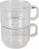 Safdie & Co Barista Stack Caffe Latte Mugs - 500ml (Set of 2)