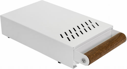 The Coffee Knock Drawer Company - Grounds Cub Pro Knock Box (Drawer) - Powdercoat White 