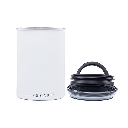 Planetary Designs Airscape 64oz Coffee Bean Canister - Matte Chalk White 