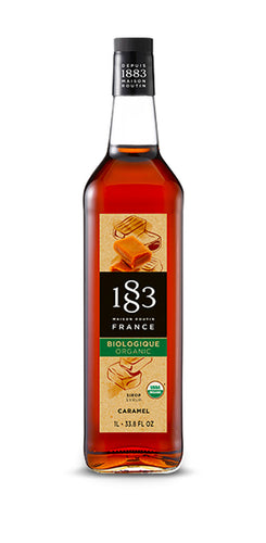 1883 Organic Caramel Syrup - 1L (Glass Bottle) 