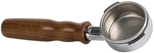 Gaggia Bottomless (Naked) Portafilter - 58mm - w/ Walnut Handle 