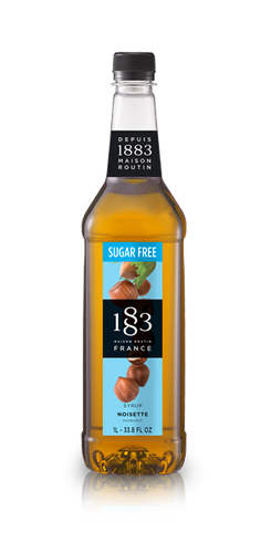 1883 Hazelnut Syrup - 1L - Sugar Free (PET Bottle) 