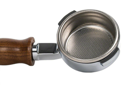 Gaggia Bottomless (Naked) Portafilter - 58mm - w/ Walnut Handle 