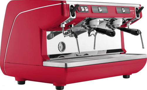 Nuova Simonelli Appia Life - 2 Group - Semi Automatic - Heart Red 