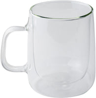 Safdie & Co. Barista Loft Americano Mugs Double Wall - Set of 2 – 360 ml