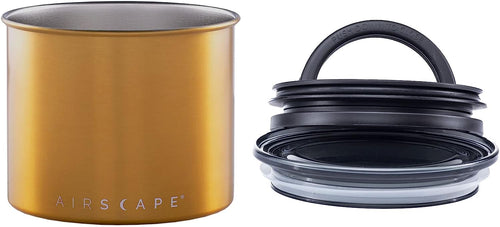 Planetary Designs Airscape 32oz Coffee Bean Canister - Brushed Brass 