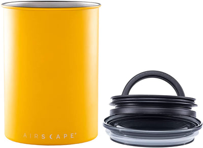 Planetary Designs Airscape 64oz Coffee Bean Canister - Matte Yellow