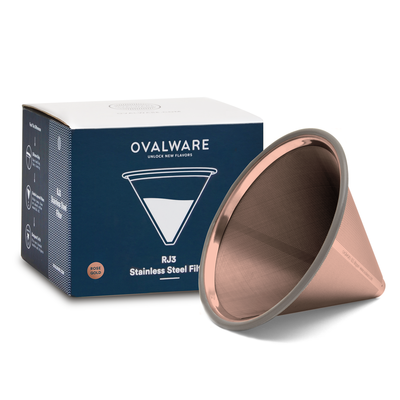 Ovalware RJ3 Stainless Steel Filter - Rose Gold