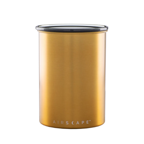 Planetary Designs Airscape 64oz Coffee Bean Canister - Brushed Brass 