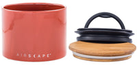 Planetary Designs Airscape Ceramic 32oz Coffee Bean Canister - Red Rock