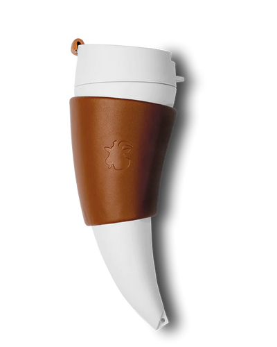 Goat Story Travel Mug - 470 ml - Leather - Brown