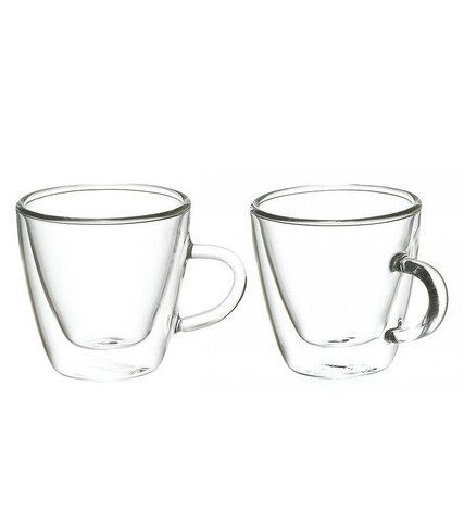 Grosche Turin Double Walled Espresso Cups (Set of 2) - 2.4 oz 