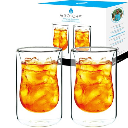 Grosche Double Walled Istanbul Glasses - 2 x 280ml 