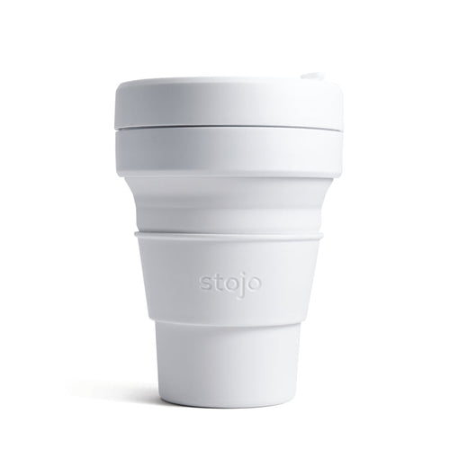 Stojo Collapsible Pocket Cup - White 
