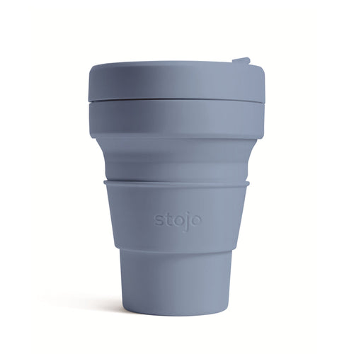 Stojo Collapsible Pocket Cup - Steel Blue 