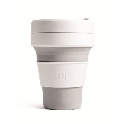Stojo Collapsible Pocket Cup - White/Dove 