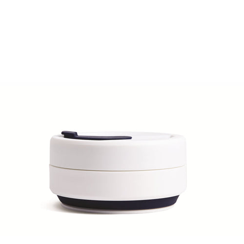 Stojo Collapsible Pocket Cup - White/Indigo 