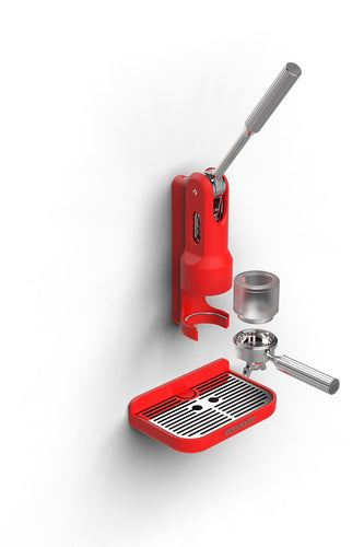 Superkop Manual Espresso Maker - Red 