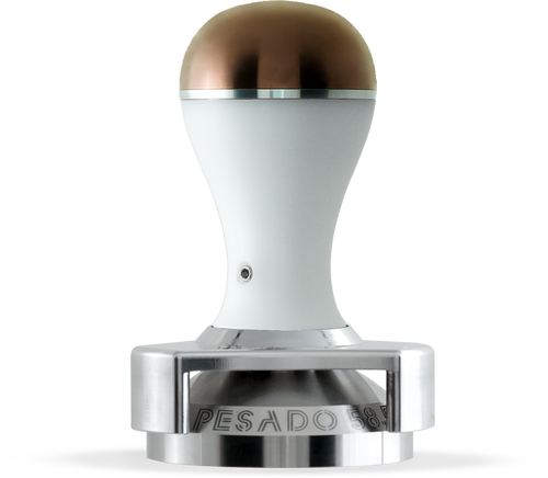 Pesado 58.5mm Tamper - White/Bronze 