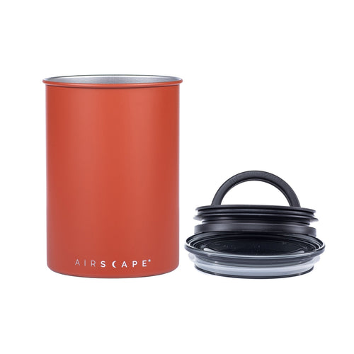 Planetary Designs Airscape 64oz Coffee Bean Canister - Matte Burnt Orange 