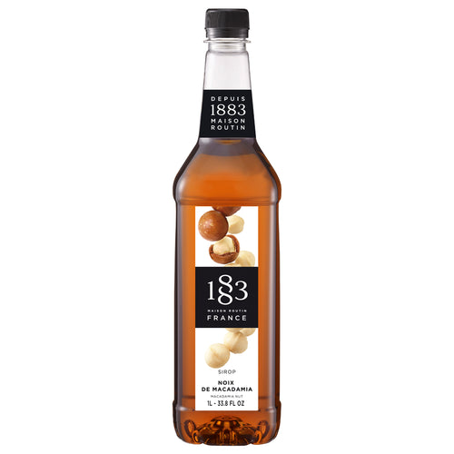 1883 Macadamia Nut Syrup - 1l (Glass Bottle) 