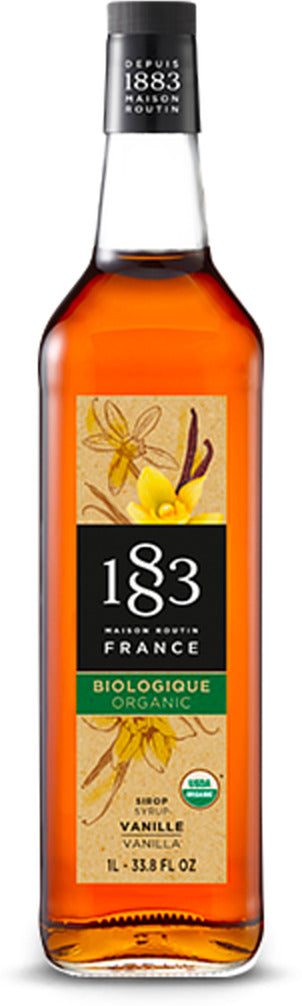 1883 Organic Vanilla Syrup - 1L (Glass Bottle)