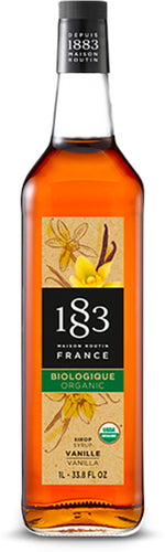 1883 Organic Vanilla Syrup - 1L (Glass Bottle) 