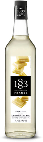 1883 White Chocolate Syrup - 1L (Glass Bottle) 