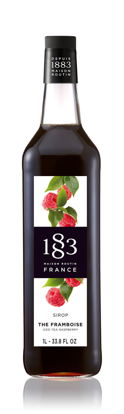 1883 Iced Tea Syrup - 1L - Raspberry (Glass Bottle)