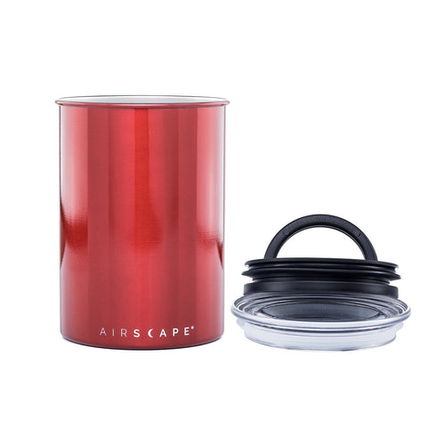Planetary Designs Airscape 64oz Coffee Bean Canister - Candy Apple Red 